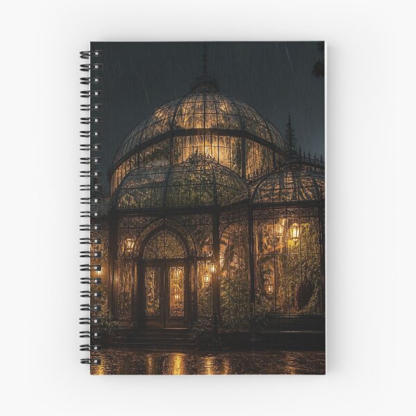 Item preview, Gothic Greenhouse Conservatory Midnight Rain designed and sold by LazyDayzCo.