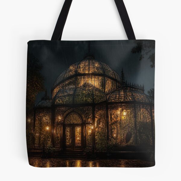 Item preview, Gothic Greenhouse Conservatory Midnight Rain designed and sold by LazyDayzCo.