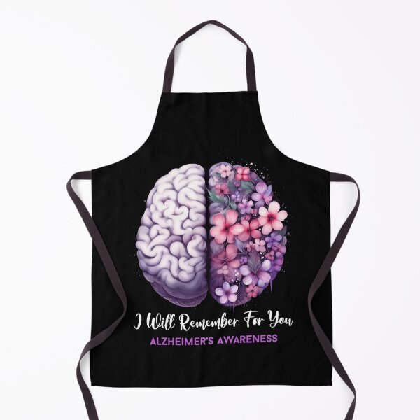 Item preview, Alzheimer's Awareness Brain Flower Ribbon Purple Dementia designed and sold by markbauch.