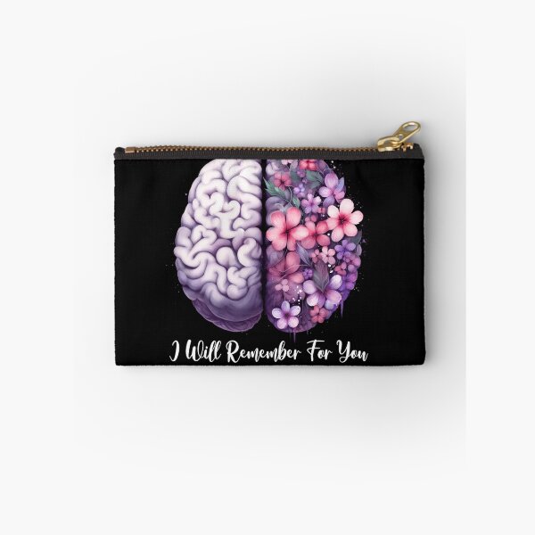 Item preview, Alzheimer's Awareness Brain Flower Ribbon Purple Dementia designed and sold by markbauch.