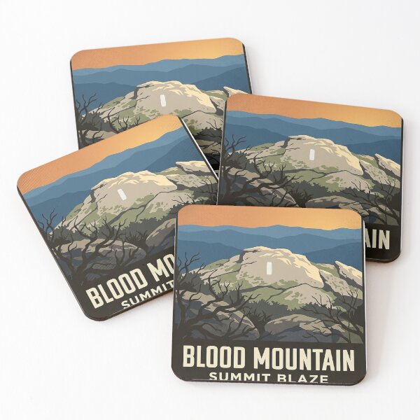 Item preview, Blood Mountain Summit Blaze Georgia Badge Sticker designed and sold by DetourDgn.