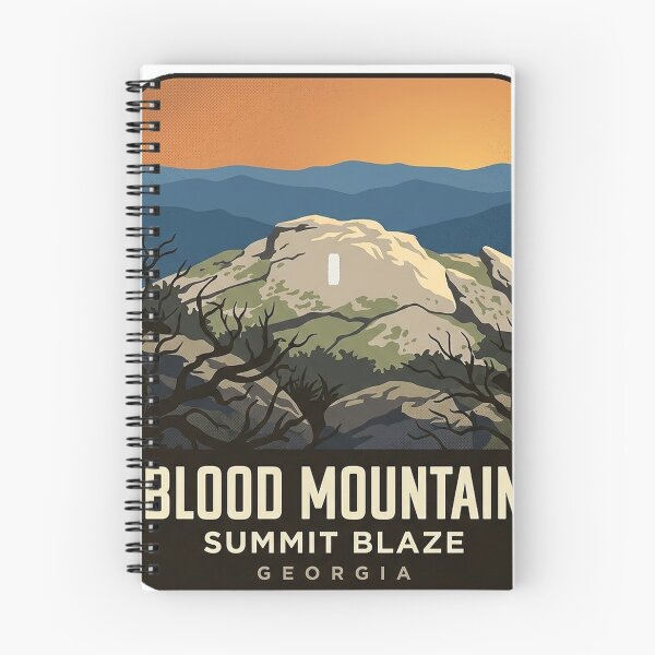 Item preview, Blood Mountain Summit Blaze Georgia Badge Sticker designed and sold by DetourDgn.