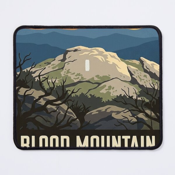Item preview, Blood Mountain Summit Blaze Georgia Badge Sticker designed and sold by DetourDgn.