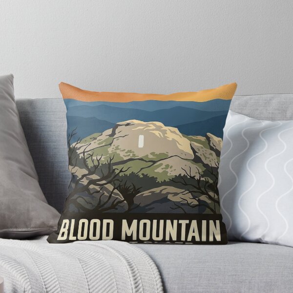 Item preview, Blood Mountain Summit Blaze Georgia Badge Sticker designed and sold by DetourDgn.