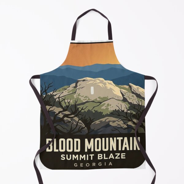 Item preview, Blood Mountain Summit Blaze Georgia Badge Sticker designed and sold by DetourDgn.
