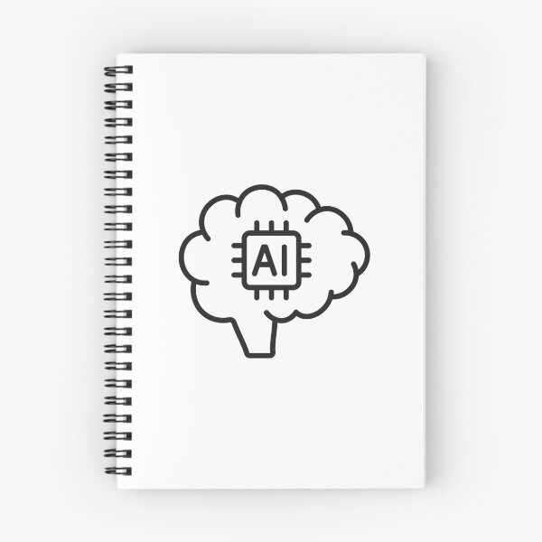 Item preview, AI Brain Artificial Intelligence Line Icon designed and sold by VectorForge Studio.