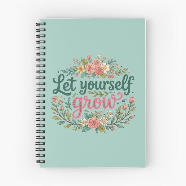 Item preview, Let Yourself Grow – Soft Aesthetic Self Love Quote designed and sold by WallMuseStudio .