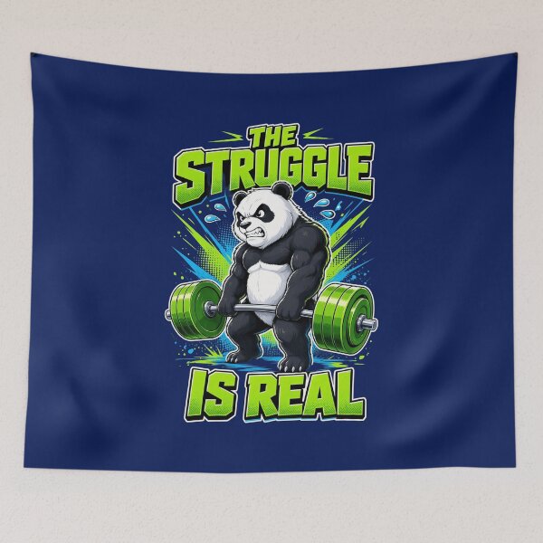 Item preview, The Struggle Is Real Panda  designed and sold by alljes246.