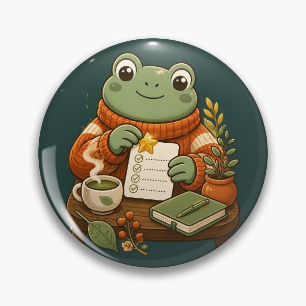 Item preview, Gold Star Frog Lock In Era Design designed and sold by Fun2Fentastic.