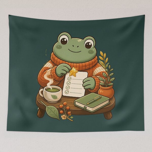 Item preview, Gold Star Frog Lock In Era Design designed and sold by Fun2Fentastic.