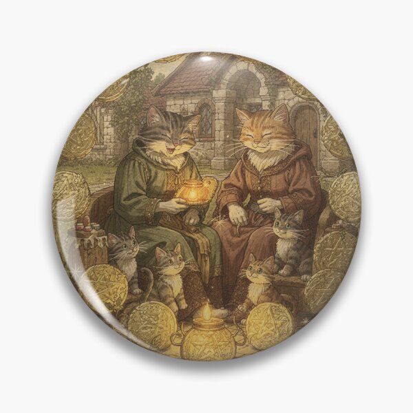 Item preview, Ten of Pentacles - Tarot Cat designed and sold by PictorialWhimsy.