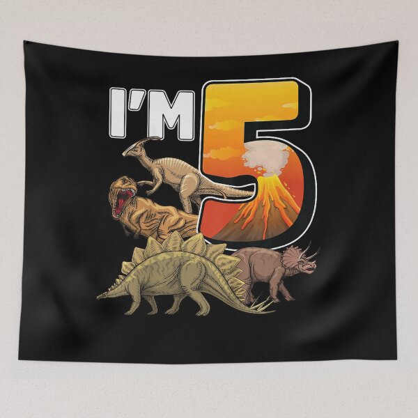Item preview, 5 Year Old Dinosaurs Birthday 5th Party Paleontologist Boys designed and sold by markbauch.