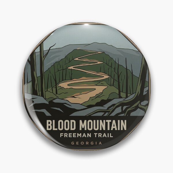 Item preview, Blood Mountain Freeman Trail Switchbacks Georgia Sticker designed and sold by DetourDgn.