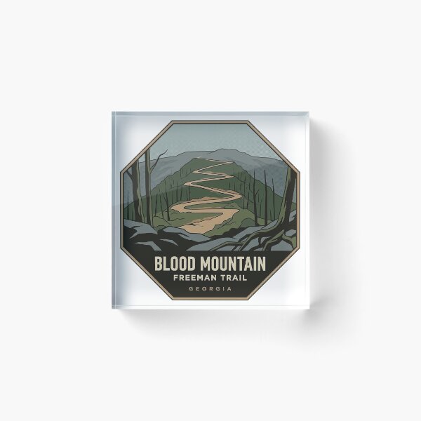 Item preview, Blood Mountain Freeman Trail Switchbacks Georgia Sticker designed and sold by DetourDgn.