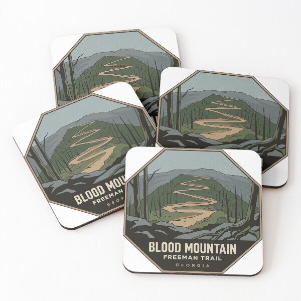 Item preview, Blood Mountain Freeman Trail Switchbacks Georgia Sticker designed and sold by DetourDgn.