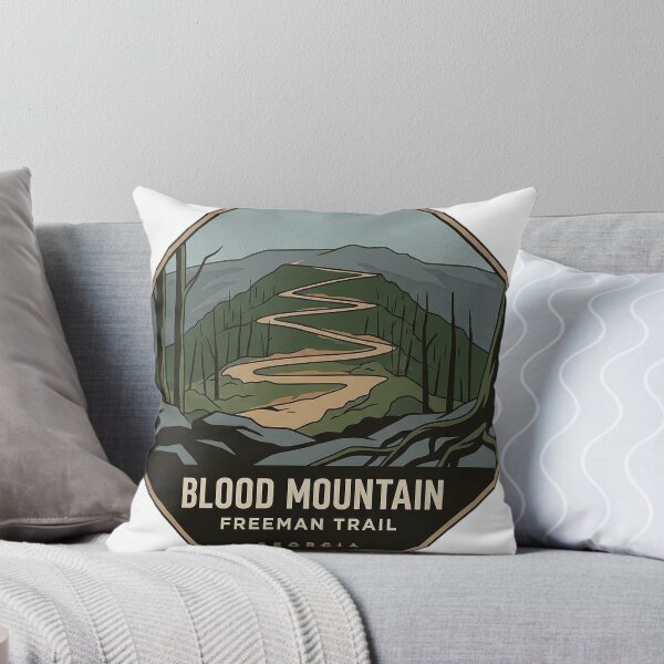 Item preview, Blood Mountain Freeman Trail Switchbacks Georgia Sticker designed and sold by DetourDgn.