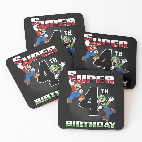 Item preview, Super Mario and Luigi Super Birthday 4th Birthday Portrait designed and sold by denzelqfhho.