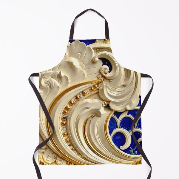 Item preview, Classic Gold Filigree and Sapphire Vortex designed and sold by Vicky Brago-Mitchell®.