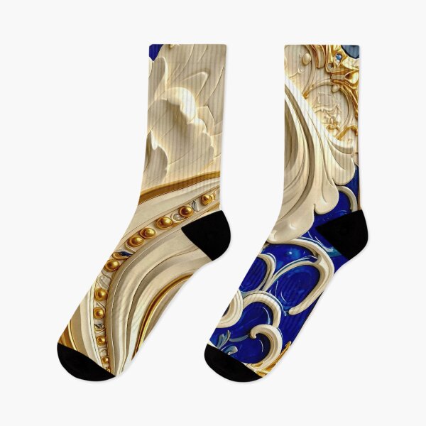 Item preview, Classic Gold Filigree and Sapphire Vortex designed and sold by Vicky Brago-Mitchell®.