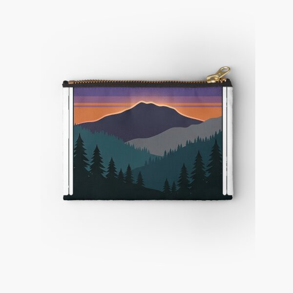 Item preview, Blood Mountain Dusk Silhouette Georgia Crest Sticker designed and sold by DetourDgn.