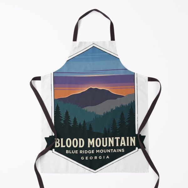 Item preview, Blood Mountain Dusk Silhouette Georgia Crest Sticker designed and sold by DetourDgn.