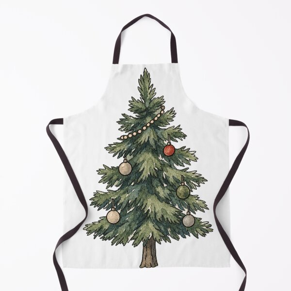 Item preview, Muted Watercolor Christmas Tree with Ornaments designed and sold by Jessie's Palette.