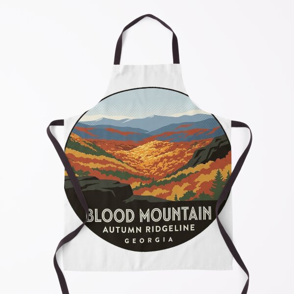 Item preview, Blood Mountain Autumn Ridgeline Georgia Sticker designed and sold by DetourDgn.