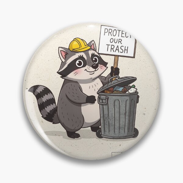 Item preview, Raccoon Union Rep Demanding Better Trash designed and sold by PictorialWhimsy.