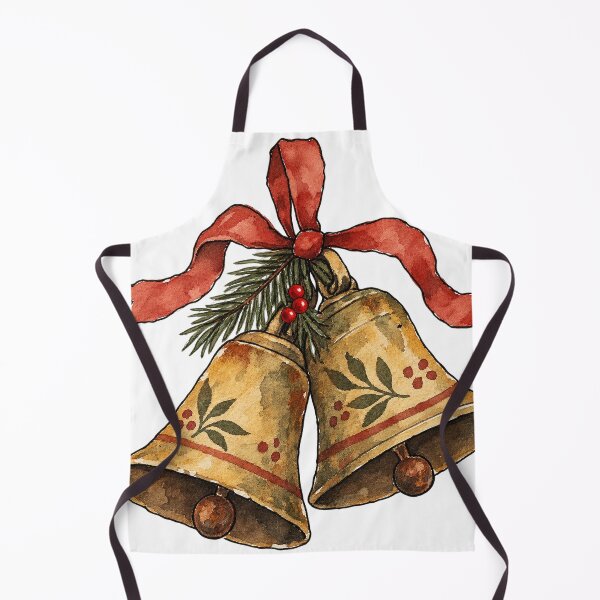 Item preview, Vintage Christmas Bells with Pine Sprig designed and sold by Jessie's Palette.