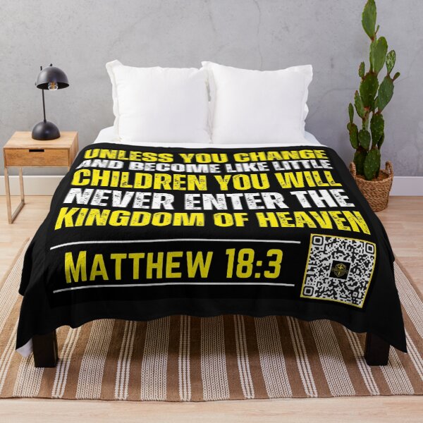 Item preview, Unless you change and become little children | Matthew 18:3 designed and sold by UnboundFull.