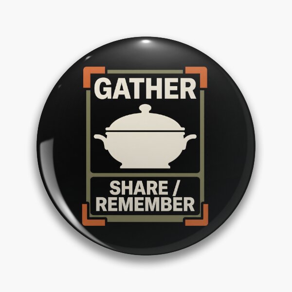 Item preview, Gather Share Remember Vintage Home Cook Kitchen Graphic designed and sold by SplashTastic.