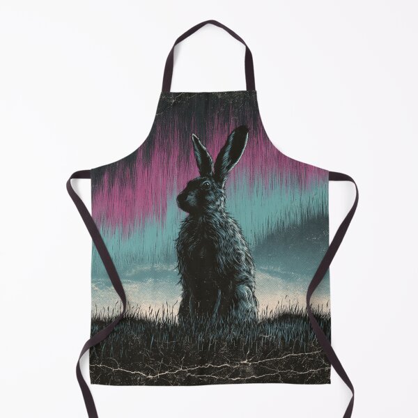 Item preview, Distressed Rabbit Aurora Borealis Night Sky designed and sold by NicolasGlowArt.
