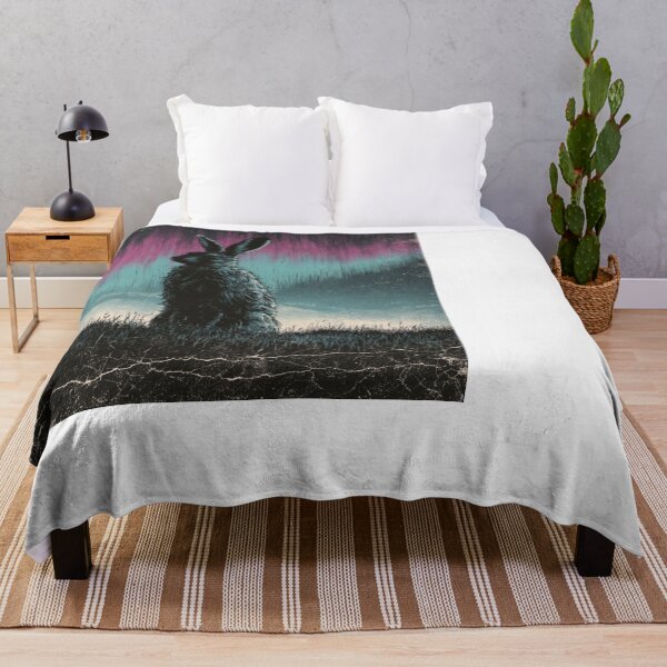 Item preview, Distressed Rabbit Aurora Borealis Night Sky designed and sold by NicolasGlowArt.