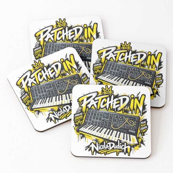 Item preview, Patched In – Analog Synthesizer & Patch Cable Art designed and sold by NicolaDudich.