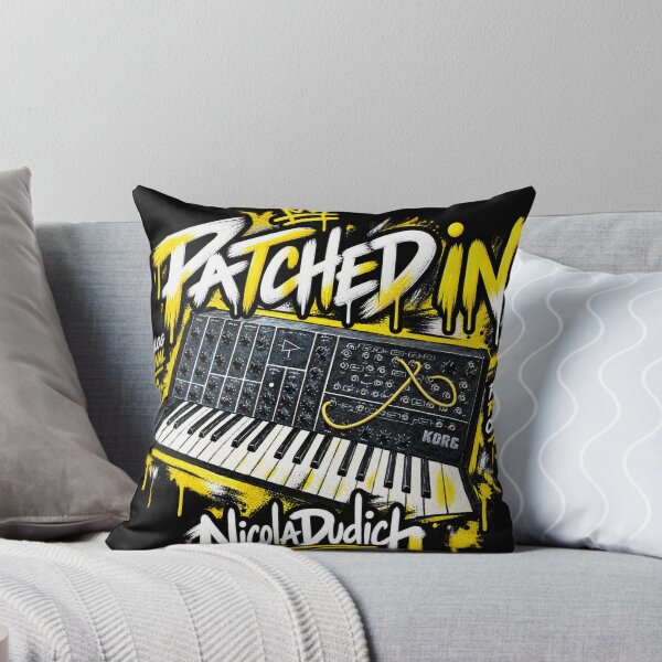 Item preview, Patched In – Analog Synthesizer & Patch Cable Art designed and sold by NicolaDudich.