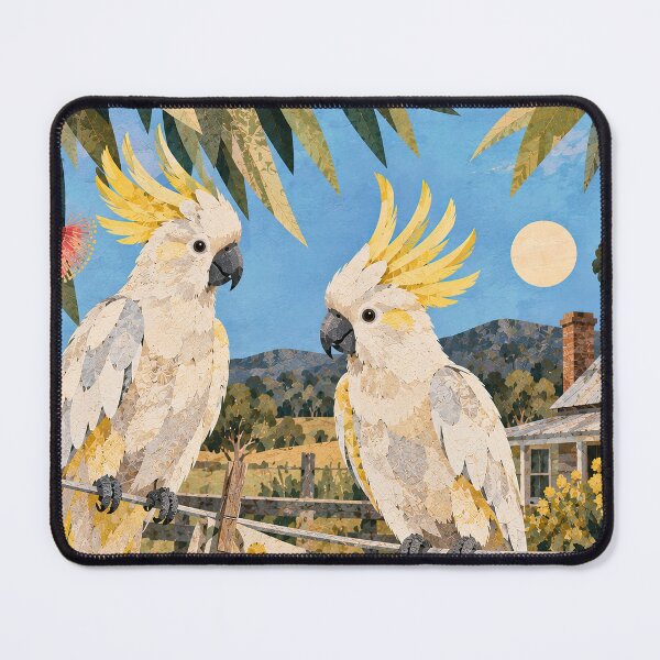 Item preview, Cockatoos and Tea-Towels designed and sold by LittleDreamsCo.