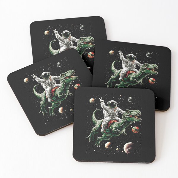 Item preview, Astronaut Dinosaur T Rex Outer Space Science Galaxy Universe designed and sold by markbauch.