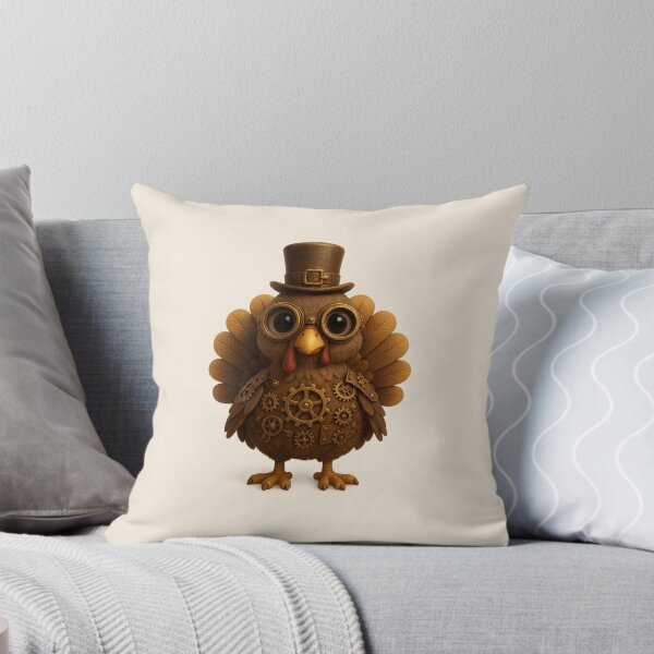 Item preview, Cute Steampunk Turkey | Kawaii Thanksgiving Character Art designed and sold by Moons Studio.