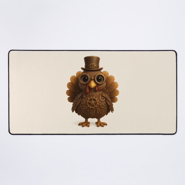 Item preview, Cute Steampunk Turkey | Kawaii Thanksgiving Character Art designed and sold by Moons Studio.