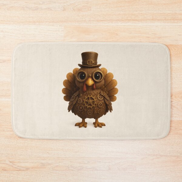 Item preview, Cute Steampunk Turkey | Kawaii Thanksgiving Character Art designed and sold by Moons Studio.