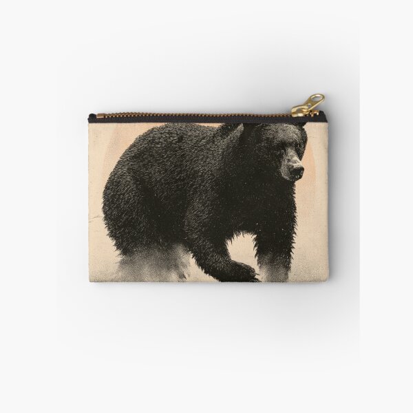 Item preview, Vintage Grizzly Bear Splashing Water Art designed and sold by NicolasGlowArt.