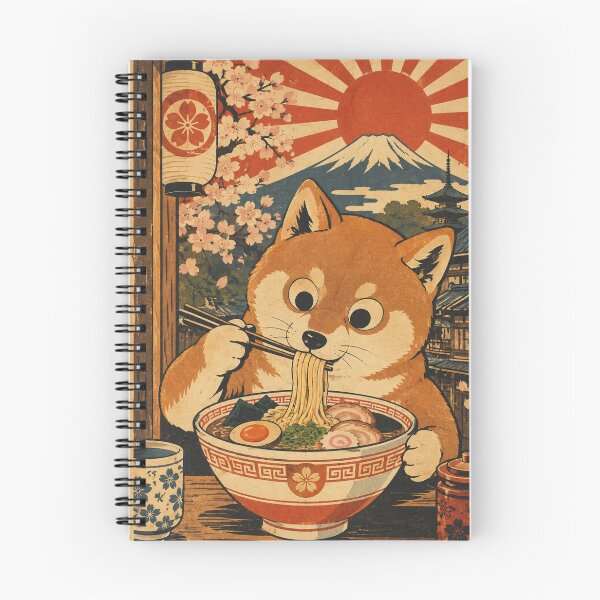 Item preview, Vintage Japanese Shiba Inu Ramen Poster designed and sold by lapart.