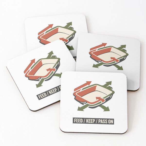 Item preview, Feed Keep Pass On Baking Casserole Dish Graphic designed and sold by SplashTastic.