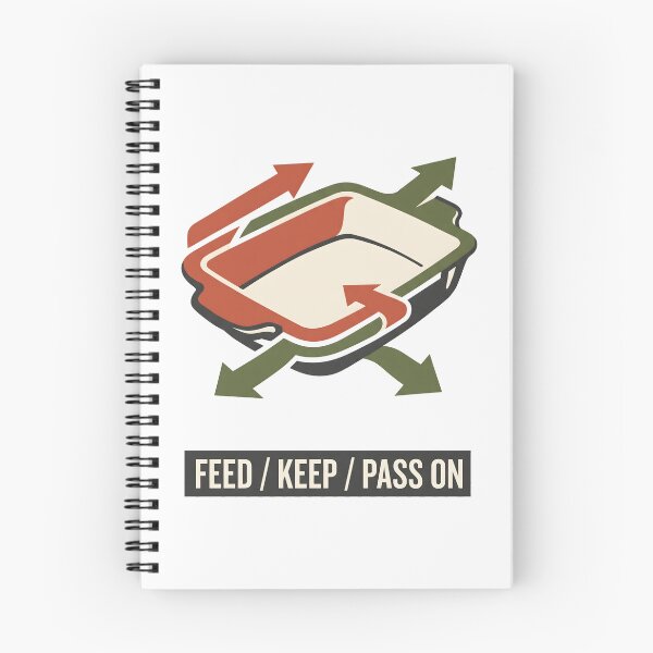 Item preview, Feed Keep Pass On Baking Casserole Dish Graphic designed and sold by SplashTastic.