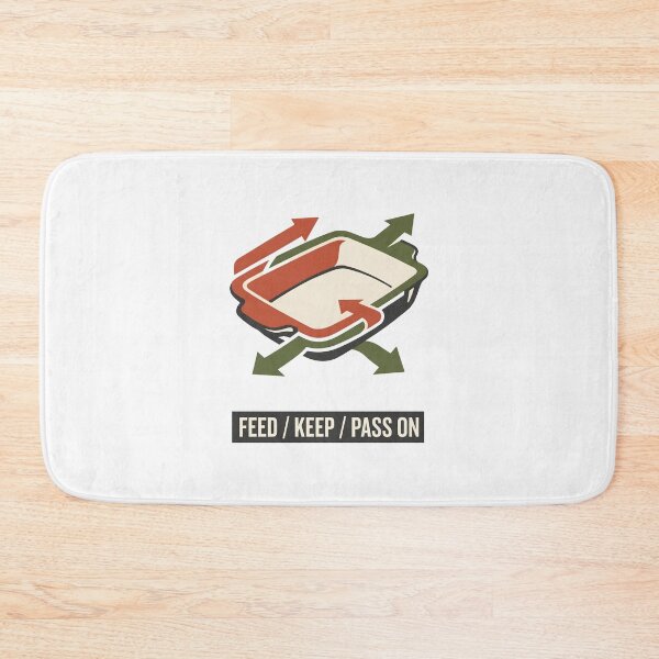 Item preview, Feed Keep Pass On Baking Casserole Dish Graphic designed and sold by SplashTastic.