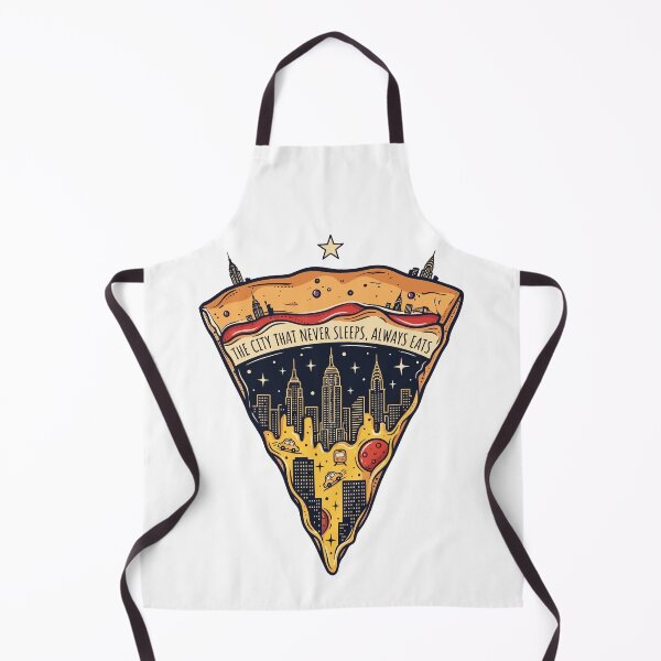 Item preview, NYC Pizza Slice Cityscape Night Sky designed and sold by Amir Faysal.