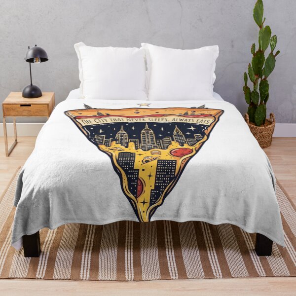 Item preview, NYC Pizza Slice Cityscape Night Sky designed and sold by Amir Faysal.