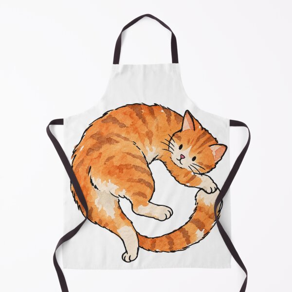 Item preview, Funny Orange Tabby Cat Chasing Tail designed and sold by Jessie's Palette.