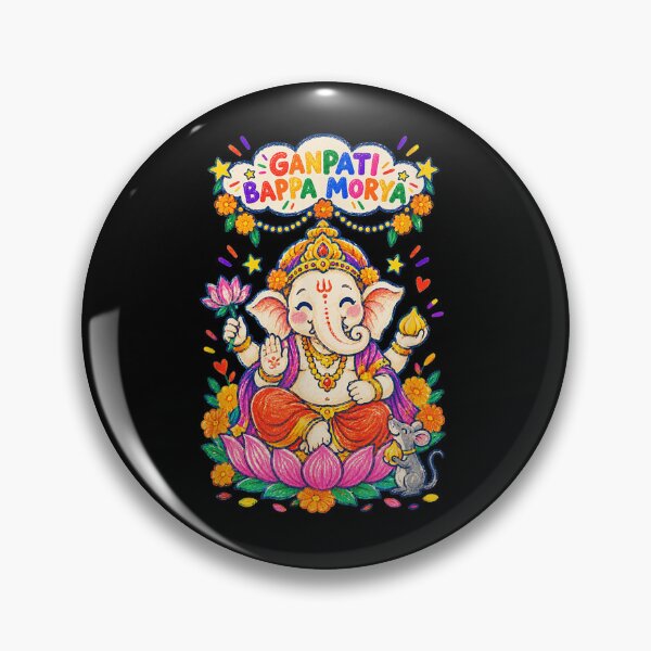Item preview, Crayon Ganesh Ganpati Bappa Morya Colorful Celebration designed and sold by markbauch.