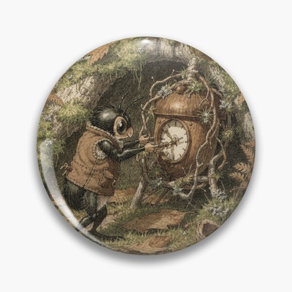 Item preview, Beetle Folk Winding the Great Forest Clock designed and sold by PictorialWhimsy.